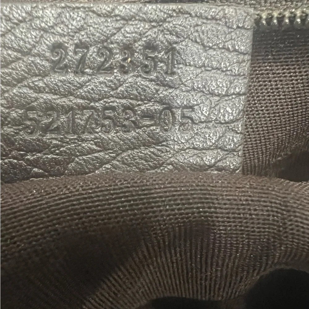 GUCCI Crystal Monogram Flap Messenger Bag Beige